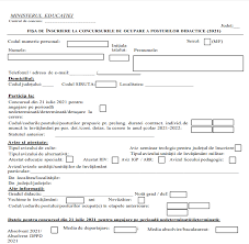 Mobilitate personal didactic de predare 2021/2022. Titularizare 2021 Fisa De Inscriere La Concurs A Fost Publicata De Mec Ce Trebuie Sa Contina Dosarul