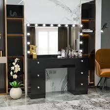 Makeup Vanity Lighted With