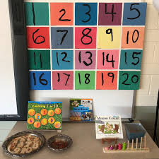 The Math Area Is Tucked In A Corner But Near A Large Floor Space And Table To Take Station And Manipul Maths Area Classroom Math Activities Early Learning Math