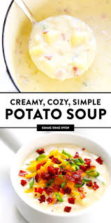 The Best Potato Soup Recipe It S Quick And Easy To Make Nice And Creamy With Zero Heavy Cream With L Best Potato Soup Potato Soup Recipe Easy Soup Recipes