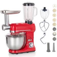 Robby Robby Robot Multifonctions 5l 1000w Rouge Avec Hachoir Et Blender 1 5l En Verre Robimix Rouge Robot Patissier Rue Du Commerce