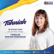 senarai penuh menteri kabinet & timbalan menteri beserta portfolio untuk rujukan sesi temuduga kerja kerajaan nanti. Ptptn On Twitter Tahniah Di Atas Pelantikan Yb Teo Nie Ching Ahli Parlimen Kulai Johor Yang Dilantik Sebagai Timbalan Menteri Pendidikan Yang Baharu Ptptn Mengalu Alukan Yb Memimpin Kementerian Pendidikan Demi Masa Depan