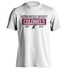 Eastern Kentucky University EKU Colonels Since 1874 Bar Mascot Tee T-Shirt  | eBay