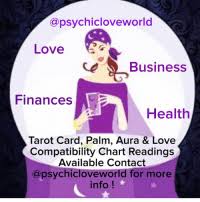 Love Business Finances Health Tarot Card Palm Aura Love