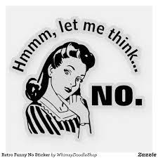 retro funny no sticker zazzle com retro humor weird stickers snapchat funny