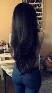 Waist long hair is not easy to manage. Long Black Hair With Layers Long Hair Styles Hair Styles Long Black Hair