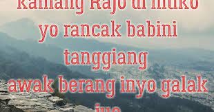 Music lagu pantun minang 100% free! Salamaik Basuo Baliak Di Durampak Blog Pantun Minang Kocak