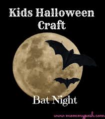 Bat Night Kids Halloween Craft + FREE Bat Template - MommyPosh-Tools ...