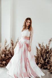 Tennyson Skirt 10 Train Wedding Skirt Handpainted Etsy Colored Wedding Dress Wedding Skirt Dresses