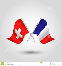 Frankreich ist gegen die schweiz der klare favorit. Vector Gekreuzte Schweizer Und Franzosische Flaggen Auf Silbernen Stocken Symbol Von Der Schweiz Und Von Frankreich Vektor Abbildung Illustration Von Tuch Sport 91917369