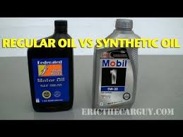 Regular Oil Vs Synthetic Oil Ericthecarguy Youtube