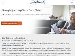 About john hancock and manulife john hancock is a unit of manulife financial corporation, a leading international financial services group that additional information about john hancock may be found at johnhancock.com. Long Term Care Claim