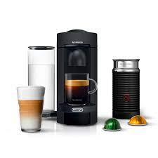 Shop nestle nespresso at the amazon coffee, tea, & espresso store. Nespresso Vertuoplus Coffee And Espresso Maker Bundle With Aeroccino Milk Frother By De Longhi Limited Edition Black Matte Buy Online At Best Price In Uae Amazon Ae
