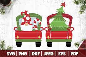 Christmas icons ( 1545 ). Christmas Gnome In Truck With Tree Svg Christmas Cut Files 960597 Cut Files Design Bundles