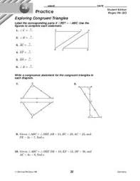 Find interior and exterior angle measures of triangles. Congruent Triangles Lesson Plans Worksheets Lesson Planet