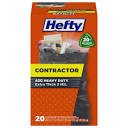 Hefty Heavy Duty Contractor Large Trash Bags, Made with 20% Post ...