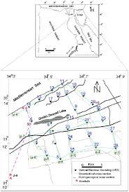 Scheck map of El Sheikh Zwayed area, showing the location of vertical