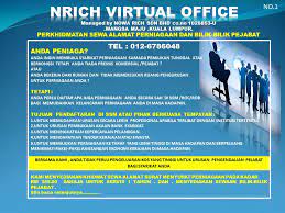 Contoh surat menyurat in english download kumpulan gambar. Perkhidmatan Sewa Nrich Virtual Office Kuala Lumpur Facebook