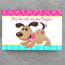 50 off sale pin the tail on the puppy dog game printable etsy in 2021 puppies dog themed birthday party dog games
