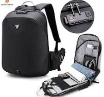 Tas Punggung OEM Logo Kustom Pria Grosir Ransel Anti-maling dengan Kunci  TSA Tas Ransel Laptop Pintar Antirobo Antimaling