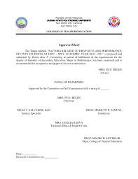 From a good college thesis outline to its conclusion everything can be written by referring to the list. Thesis Elaine