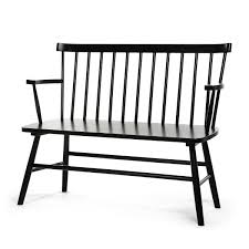 Bank Birkenholz Schwarz Ca L 110 X B 54 X H 89 Cm Depot De Birke Holz Kuchenbank Holz Sitzbank Holz