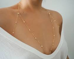 14k Gold Filled Tiny Coins Halter Top Body Chain Chain Bralette Real Gold Body Chain Body Chain Body Chain Jewelry Gold Body Chain