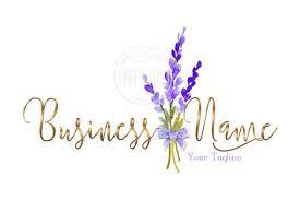Digital Custom Logo Design Lavender Logo Purple Logo Watercolor Flower Logo Elegant Logo Cosmetics Flower Logo Design Flower Logo Flower Logo Design Flower Logo Logo Design