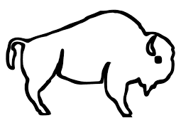 Black transparent png file is included for using the design as a digital stamp! Bison Outline Coloring Page Free Printable Coloring Pages For Kids