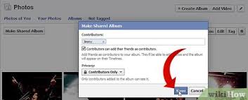 Go to albums, and select the album you want to hide from the public. How To Create A Shared Album In Facebook 7 Steps With Pictures