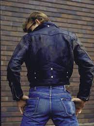 Marlon Brando And James Dean Influenced Blue Jeans And Leather Jacket Both Influenced Boys Attitude Tight Leather Pants Cargo Jacket Mens Black Leather Jacket