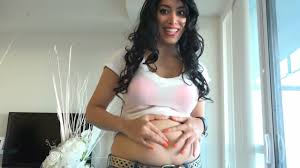 Alena Love belly button licking playing and showing - YouTube