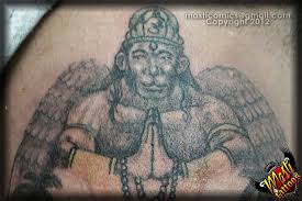 Hình xăm • thai tattoo. Lord Hanuman Portrait Freehand Coverup Mastitattoos