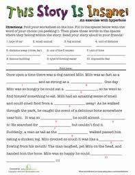 Comedians also use it to make jokes. Hyperbole Story Worksheet Education Com