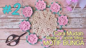 Membuat taplak meja dari kain perca tanpa mesin jahit perca bisa dilakukan hanya dengan cara manual namun tetap cantik. Cara Mudah Merajut Taplak Meja Motif Bunga Bag 4 Ii How To Crochet Tablecloths Floral Part 4 Youtube