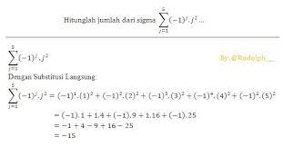 Cara mengerjakan soal notasi sigma. Soal Dan Pembahasan Notasi Sigma 1 5 Istana Mengajar