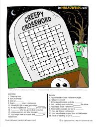 Oct 10, 2021 · there are many categories of printable halloween crossword puzzles adults. Creepy Halloween Crossword Puzzle