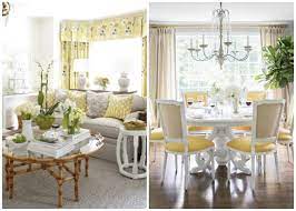 Yellow dining room dining room paint dining room design dining room chairs wood chairs yellow rooms blue bedrooms dining ware dining take a look at this country dining room from homes & gardens for inspiration. Yellow And Gray Decorating Ideas 20 Spaces Somewhat Simple