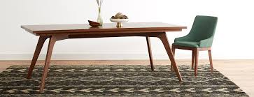 Hesse Wood Top Dining Table Joybird Dining Table Dining Table Mid Century Modern Dining Room Table