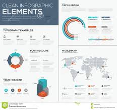 World Map And Pie Chart Data Visualization Vector