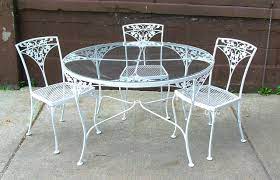Dining Table Fascinating Round White Wrought Iron Outdoor Table Wrought Iron Patio Furniture Cast Iron Patio Furniture Wrought Iron Patio Set