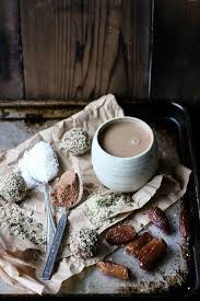 Hot Cacao With Cinnamon Coconut Dates Raw Food Recipes Food Vegan Drinks