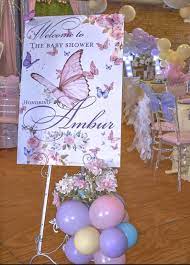 Butterfly Welcome Sign Etsy Welcome Sign Baby Shower Printables Baby Shower