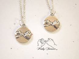 Apinkypromise creates bespoke embroidery hoops to capture those 'blink and you'll miss them' moments. 2 Sterling Silver Best Friends Pinky Promise Necklaces His Etsy Promise Necklace Friend Necklaces Bff Necklaces