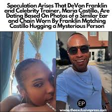 Dating rumors began after Maria Castillo posted a photo of herself with a  mystery man, possibly matching Devon Franklin's chain. The couple also  shared solo vacation snapshots