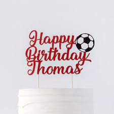 For more cake decorating tutorials, tips, recipes and more, visit: Cost Effective Football Birthday Name Cake Topper Decoration Personalised With Birthday Name Party Cake Decoration Football World Cup Birthday Cake Decoration Football Team Colours Unique Shape Laslall Edu Ci