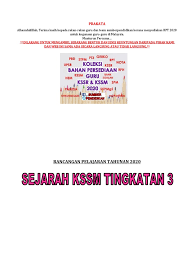 Kedaulatan negara hanya boleh kuasai secara holistik oleh kuasa tuhan yang sentiasa lebih berkuasa ke atas pemerintah. Rpt 2020 Sejarah Tingkatan 3 Kssm Sumberpendidikan