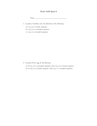 We have given the overview of the material. Quiz 6 Questions Sequences And Series Math 3100 Docsity