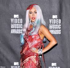 Lady gaga at the 2010 mtv vmas via theredlist.com. What Is Lady Gaga S Favorite Outfit Meat Dress Meaning Jerky Now