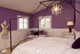 احدث صور وإشكال لديكورات دهانات الحوائط لغرف النوم باللون البنفسجي الموف Purple Bedrooms Purple Bedroom Design Purple Girls Bedroom